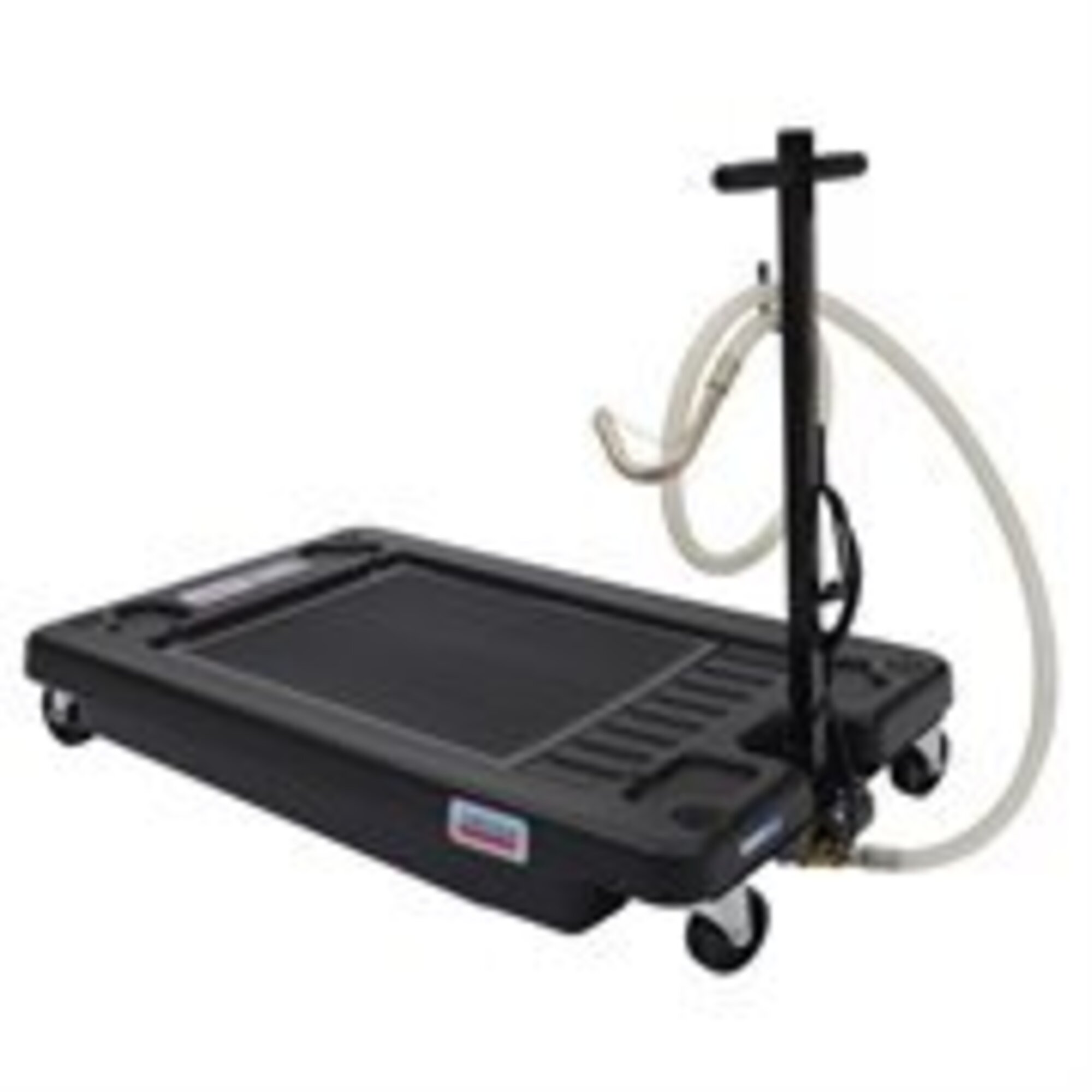 Lincoln Low-Profile Truck Drain — 17-Gallon Capacity, 120V Electric Pump, 6ft. Discharge Hose, High-Impact Polypropylene, Model# 3669